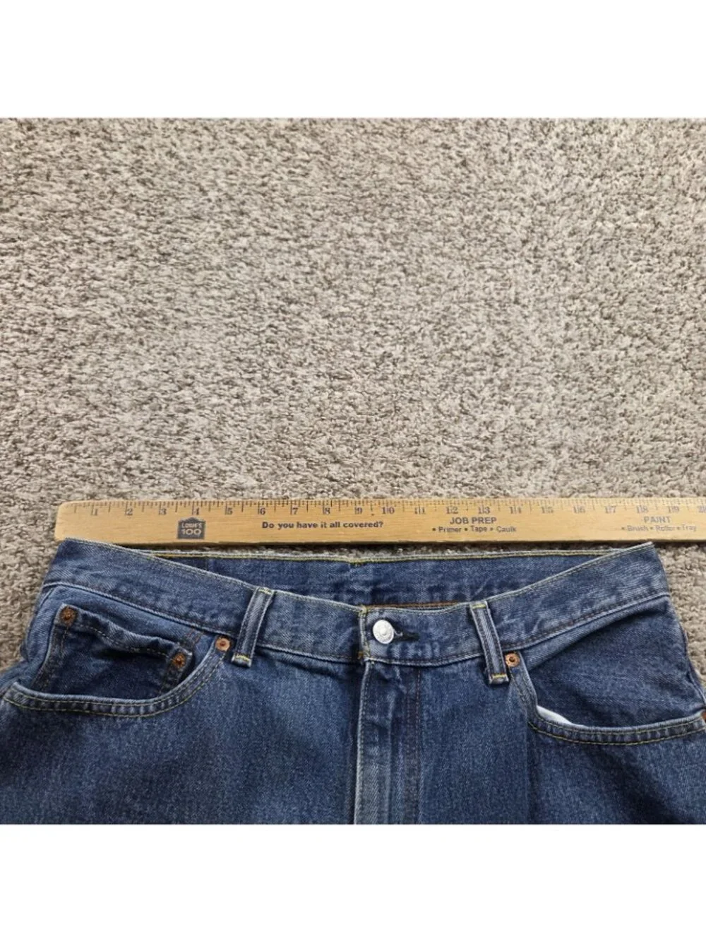 Levis 550 Jeans Mens 36x34 Relaxed Straight Dark Wash Retro Denim
